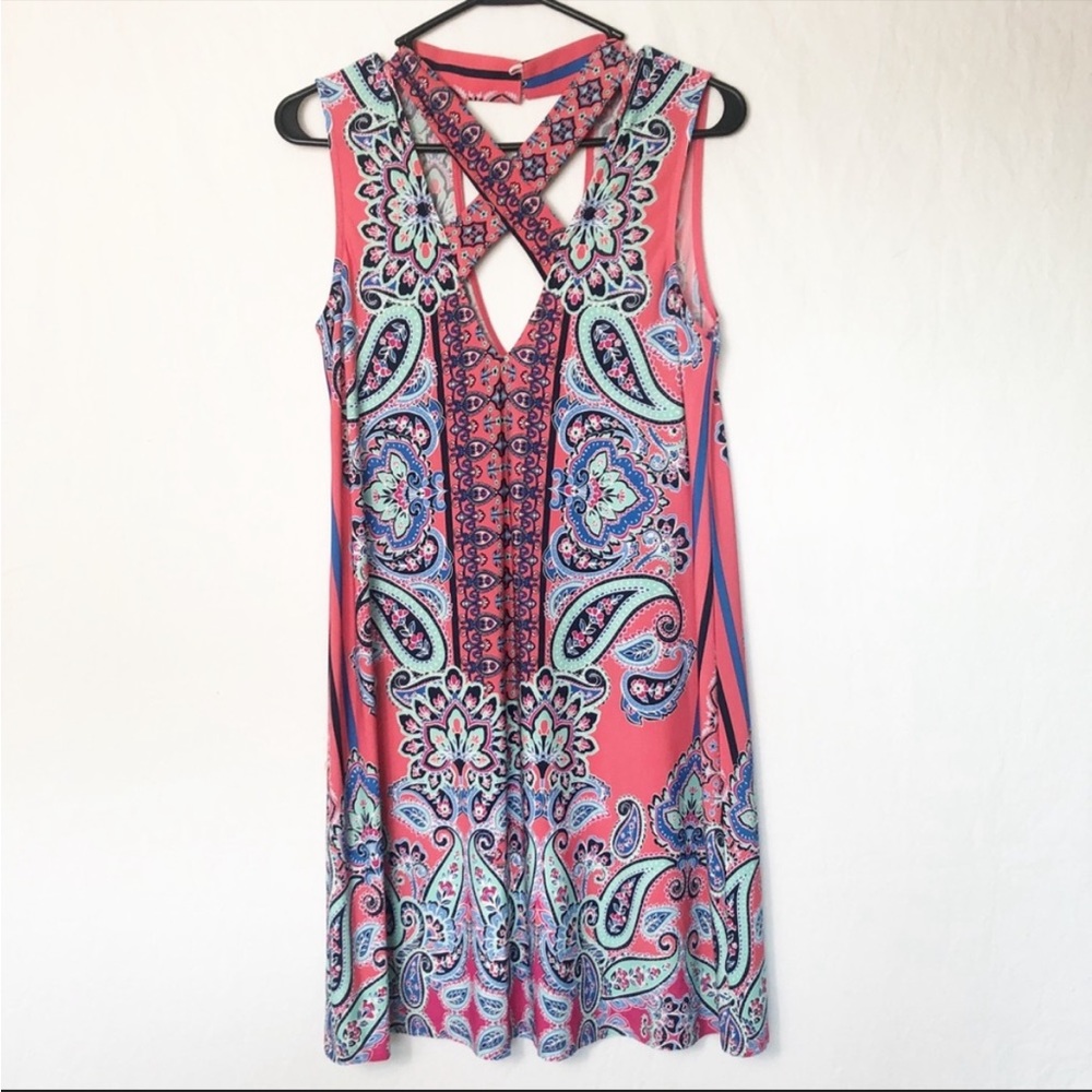 Beautiful pink dress size medium paisley print